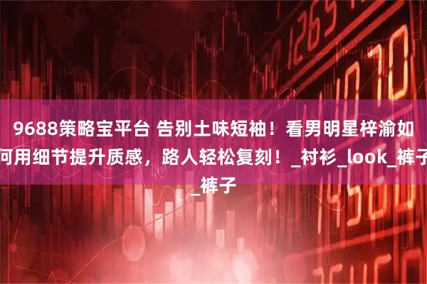 9688策略宝平台 告别土味短袖！看男明星梓渝如何用细节提升质感，路人轻松复刻！_衬衫_look_裤子