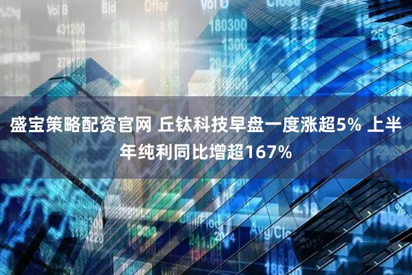盛宝策略配资官网 丘钛科技早盘一度涨超5% 上半年纯利同比增超167%